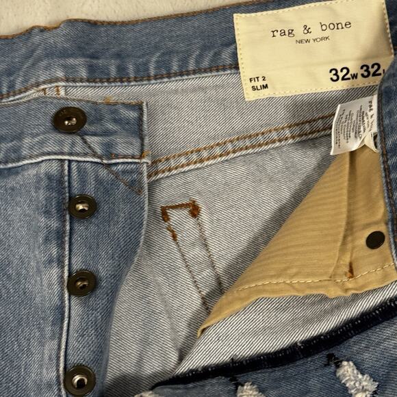 Rag And Bone Men’s Fit 2 Jeans 32/32 - Picture 4 of 7